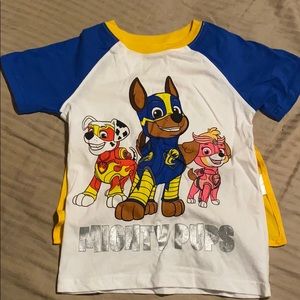 Paw patrol tshirt with cape